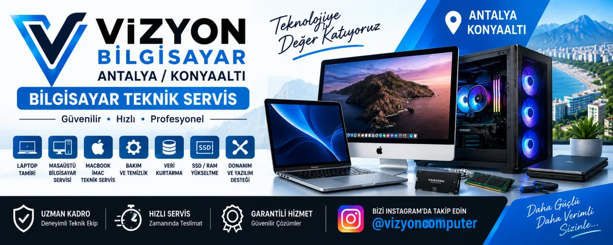 Vizyon Bilgisayar Teknik Servis - ANTALYA kapak görseli